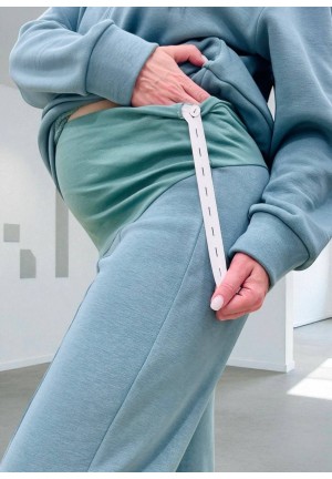 Набор для беременных (джемпер+брюки) утепл. малахит (мм918)